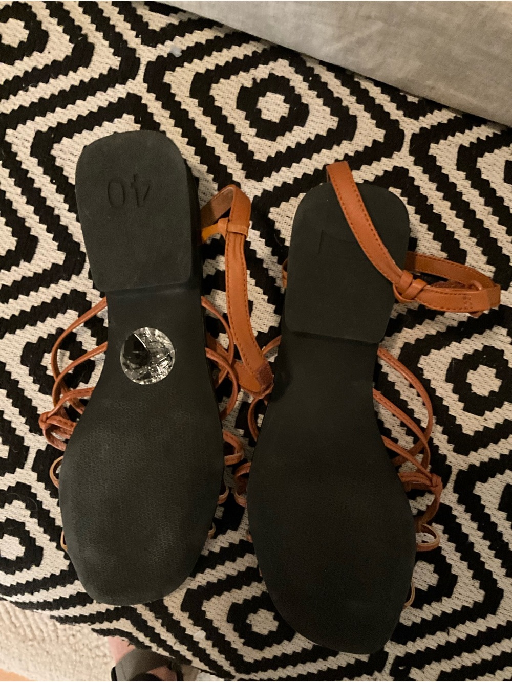 Camper Brown Leather Strappy Gladiator Sandals - Picture 2 of 4